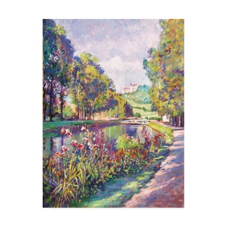 David Lloyd Glover 'Garden On The Canal' Canvas Art,18x24